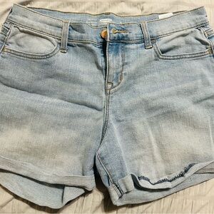 Old Navy Blue Jean Shorts Mid-Rise Rolled Hems